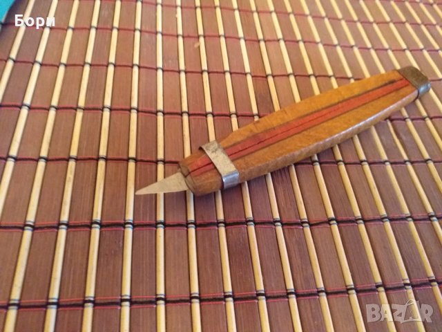Стар дървен резец/макетен нож, снимка 4 - Други ценни предмети - 29457509