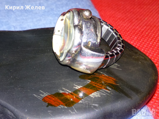 CHELSEA Elegans QUARTZ Japan movt СРЕБЪРЕН ПРЪСТЕН ЧАСОВНИК РАЗТЕГЛИВ с КАСА от СРЕБРО 925 27626, снимка 13 - Пръстени - 44661610