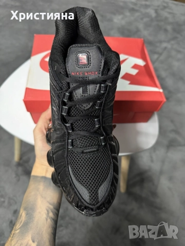 Nike Shox TL Black/ Black-Mtlc , снимка 2 - Маратонки - 56432132