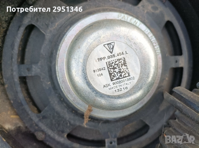 Високоговорител тонколона Porsche Panamera 7PP035454 , снимка 2 - Части - 52282170