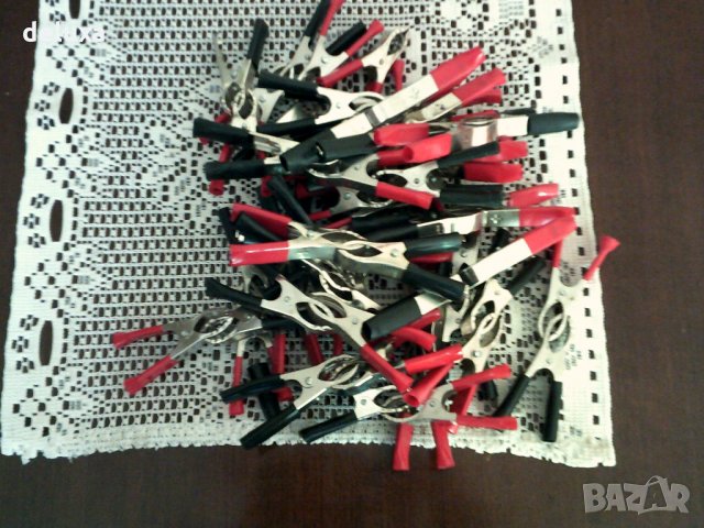 Щипки крокодил за акумулатор черен/червен, снимка 2 - Аксесоари и консумативи - 30973033