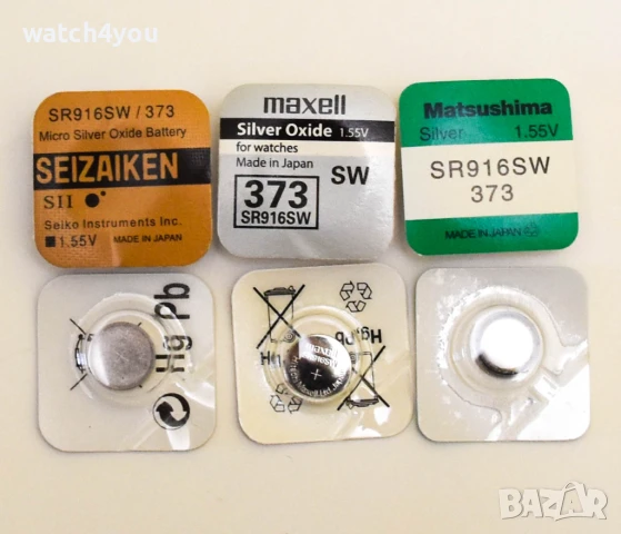 БАТЕРИЯ AG6 371 LR921 SR920SW,AG7 395 LR926 SR927SW,AG9 394 LR936 SR936SW,337 LR416 SR416SW,379 LR52, снимка 11 - Друга електроника - 25176582
