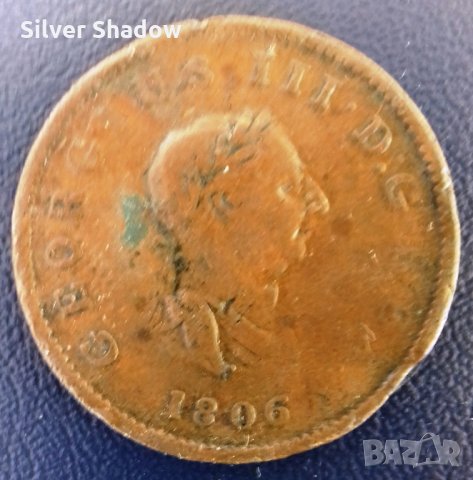 Монета Великобритания - 1 Пени 1806 г. Крал Джордж III, снимка 2 - Нумизматика и бонистика - 31741459