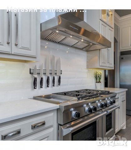 МАГНИТНА АЛУМИНИЕВА ПОСТАВКА ЗА КУХНЕНСКИ НОЖОВЕ - код 2924, снимка 4 - Аксесоари за кухня - 34144068