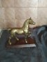 месингова статуетка-кон, снимка 1 - Антикварни и старинни предмети - 37411731