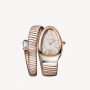 BVLGARI Serpenti Tubogas Snake Rose Gold and Silver Дамски Часовник, снимка 10