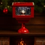 Музикална пощенска кутия „Santa North Pole“ с ефект на падащ сняг, снимка 5