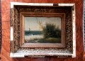 Маслена картина 19век, снимка 1 - Антикварни и старинни предмети - 37412986
