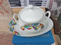 Супник и плато -български декориран порцелан, снимка 1