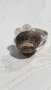 Сребърен пръстен с черупка от охлюв , снимка 2