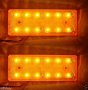 Диодни LED ЛЕД габарити за камион с 12 диода , ОРАНЖЕВИ , 12-24V , снимка 3