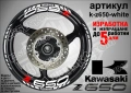 Kawasaki Z 650 кантове и надписи за джанти, снимка 9