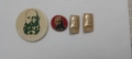 Яне Сандански,4 броя винтидж значки, снимка 1