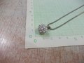 Висулка "Топче" с камъни със синджир сребърни - 7,12 гр., снимка 7