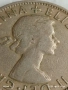Стара монета половин крона 1954г. Англия кралица Елизабет втора 37473, снимка 6