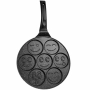 Тиган с усмивки за палачинки или омлет, 26см, незалепващо мраморно покритие, Ruhhy, снимка 5