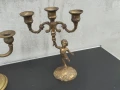 Месингов свещник 3ка, месингов свещник единичка , швейцарска хлопка , снимка 10