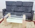Релакс диван естествена кожа+маса, снимка 5