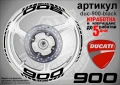 Ducati 900 кантове и надписи за джанти duc-900-gold, снимка 2
