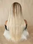 Права руса перука без бретон средна дължина, снимка 5
