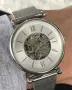 ✅ FOSSIL ME3176 Carlie Women's Automatic Watch 23 Jewels Дамски автоматичен стоманен часовник , снимка 1