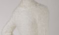 Пуловер  в бяло поло размер М ново, снимка 1