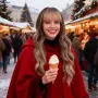 Дълга омбре перука със светъл бретон - кафяво към пепеляво русо, меки вълни, снимка 6