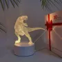 Холограмна 3D LED лампа - Динозавър, снимка 1