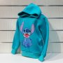Нов детски суичър с дигитален печат Стич (Stitch) в зелен цвят, снимка 9