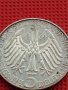 Сребърна монета 5 дойче марки 1969г. 150г. От рождението на Теодор Фонтани 39628, снимка 4
