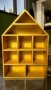 Етажерка,шкаф,къща за миниатюри от дърво в златисто, снимка 1 - Етажерки - 35548457
