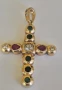 Златен кръст с Диаманти и Рубини-ръчна изработка , снимка 10