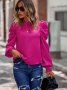 Ежедневна дамска риза с буф ръкав, 4цвята, снимка 15