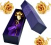 24К Златна роза Golden Rose , Златна / Червена, снимка 3