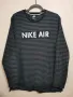 Nike Air Striped Long Sleeve Black/Gray Top T Shirt. , снимка 1