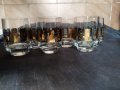 шест стъклени чаши-комплект, снимка 1 - Антикварни и старинни предмети - 30809264