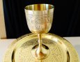 Английски бокал,чаша за вино,бронз, снимка 11