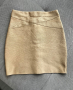 Дамска бандажна бежова пола, S размер, снимка 1 - Поли - 44790881