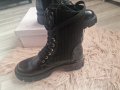 Черни боти кожа и плат - 40,00лв., снимка 4