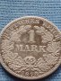 Сребърна монета 0.900 проба 1 марка 1876г. Германска империя Вилхелм първи 39625, снимка 1