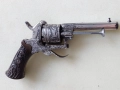 Прекрасно старо револверче с уникално красива гравюра,револвер,пищов, ятаган, сабя, 1 960 лв, снимка 17