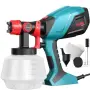 Пистолет боядисване 700 W регулируем дебит 5 дюзи - 1200 ml контейнер, снимка 1