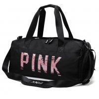Спортен сак PINK, gym bag, travel bag, чанта за фитнес, чанта за багаж, снимка 3 - Сакове - 30571983