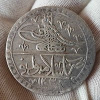Османска Турция 100 пара ЮЗЛУК 1203/1 Селим 3 сребро монета , снимка 3 - Нумизматика и бонистика - 40803155