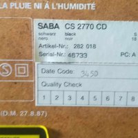 Аудио система SABA CS 2770 CD, снимка 8 - Аудиосистеми - 42901035