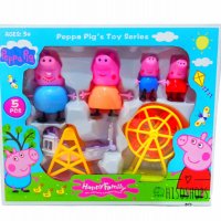 Фигурки Peppa Pig, Пластмасови, Комплект 6 броя, снимка 3 - Фигурки - 38578450