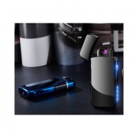 Луксозна ветроустойчива USB плазмена (електрическа дъга) запалка със сензорен бутон , снимка 5 - Запалки - 39027012
