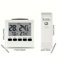 Термометър и хигрометър с външен Сензор от VISTEC  , снимка 3 - Друга електроника - 44622805