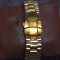 Rolex Oyster Perpetual Date Quartz - Златен със Светло Лилаво, снимка 4 - Мъжки - 42369039