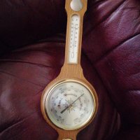 Старинен часовник и барометър, снимка 9 - Стенни часовници - 33873112